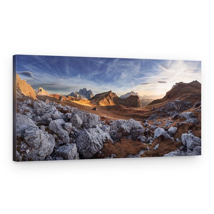 Golden Mountain Valley – Canvas Print