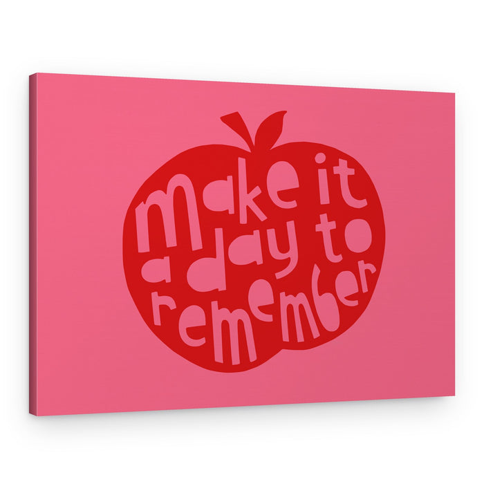Inspiring Apple Quote – Canvas Print