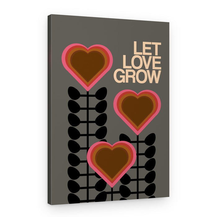 Let Love Grow Floral – Canvas Print