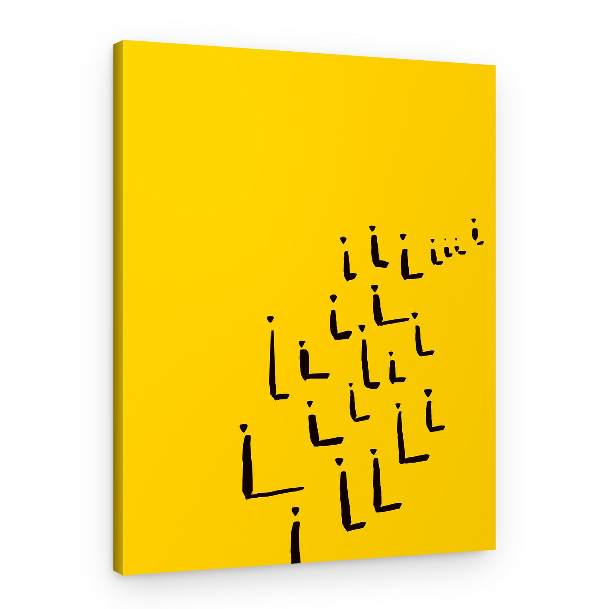 Marching Little Figures – Canvas Print