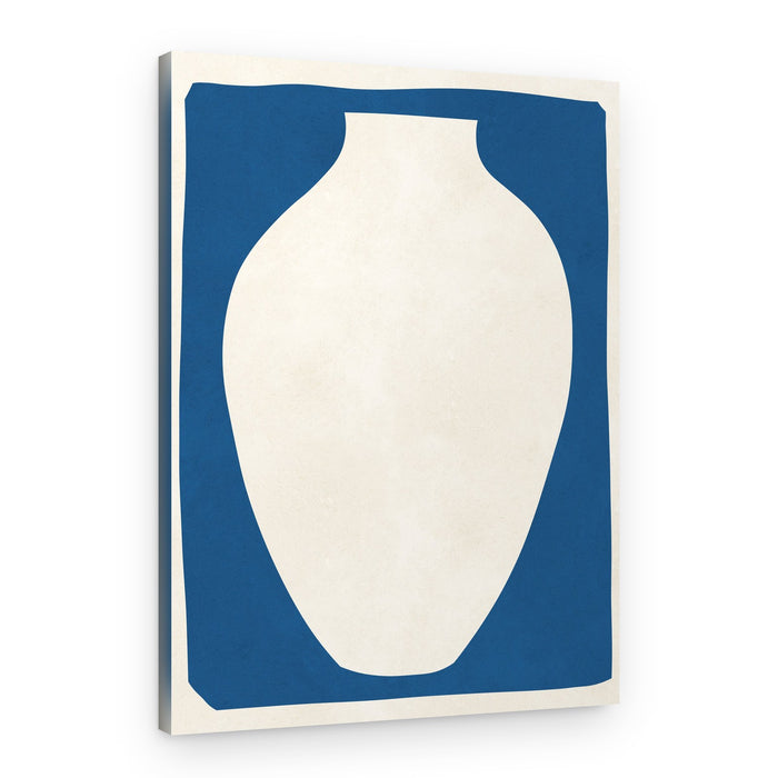 Minimal Blue Vase – Canvas Print