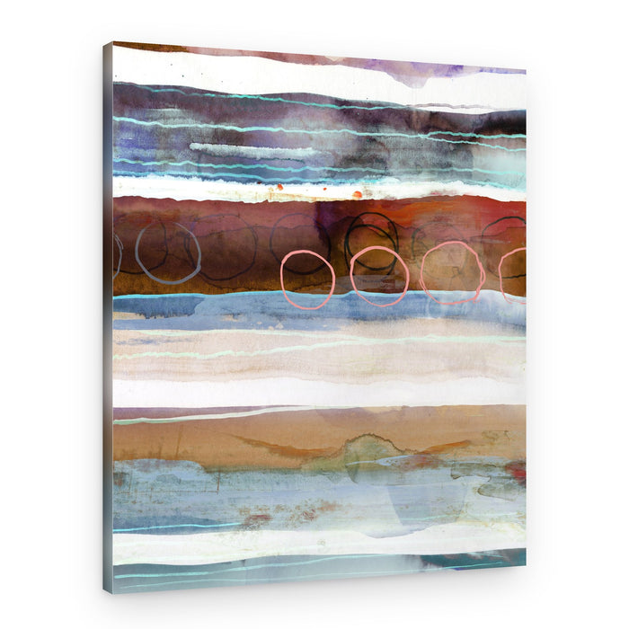 Earthy Abstract Layers – Canvas Print