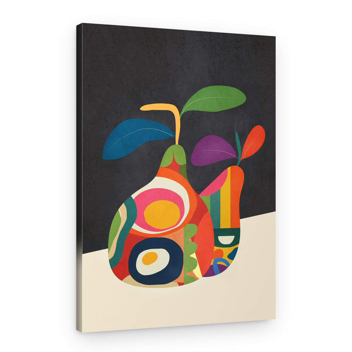 Vibrant Abstract Pears – Canvas Print