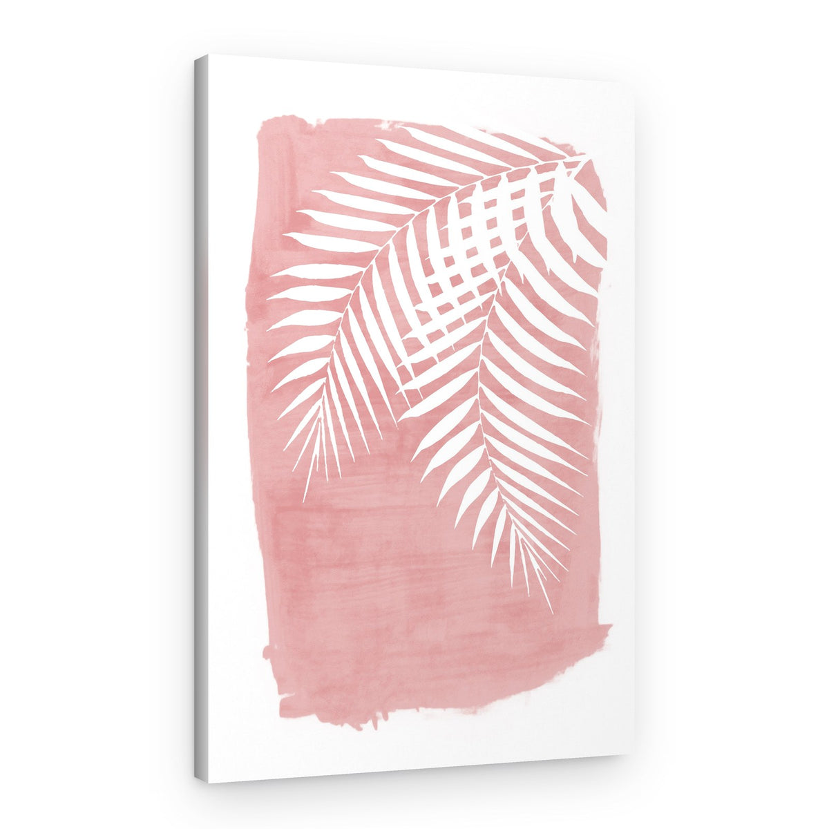 Blush Pink Palm Fronds – Canvas Print