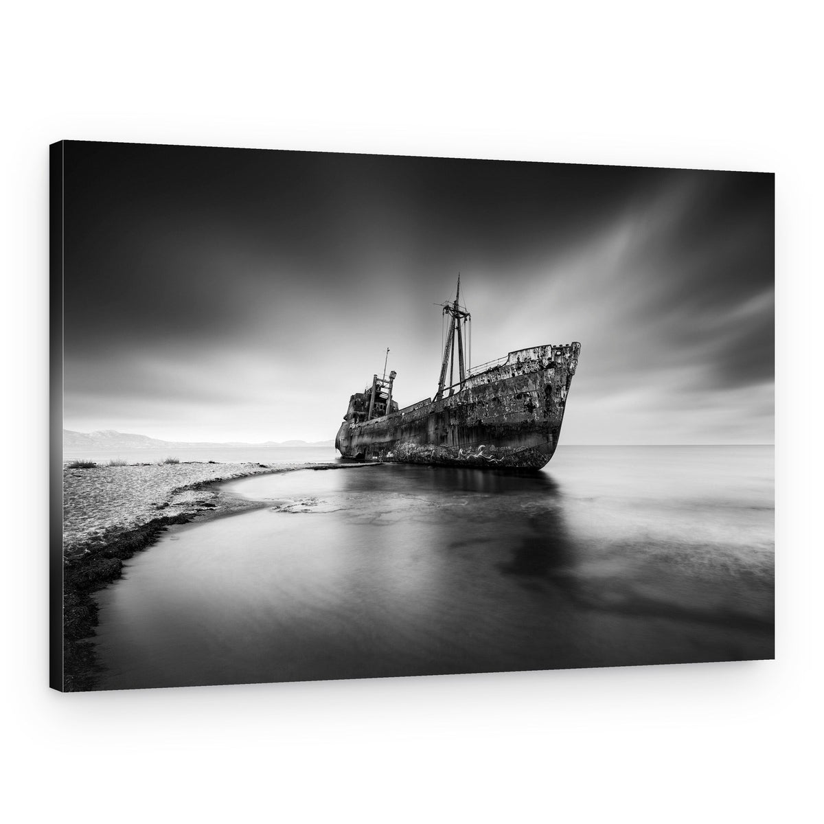 Abandoned Shipwreck Coast – Canvas Print