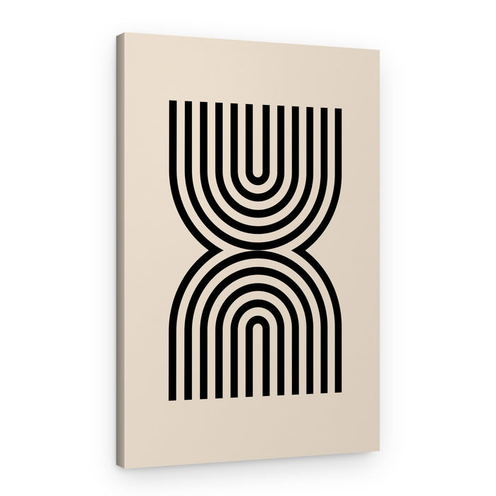 Modern Geometric Arcs – Canvas Print