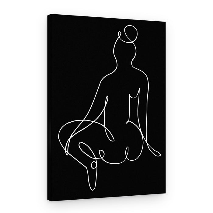 Minimalist Ballet Form – Canvas Print