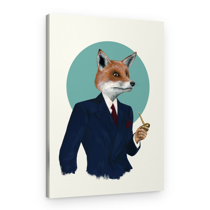 Dapper Fox Gentleman – Canvas Print