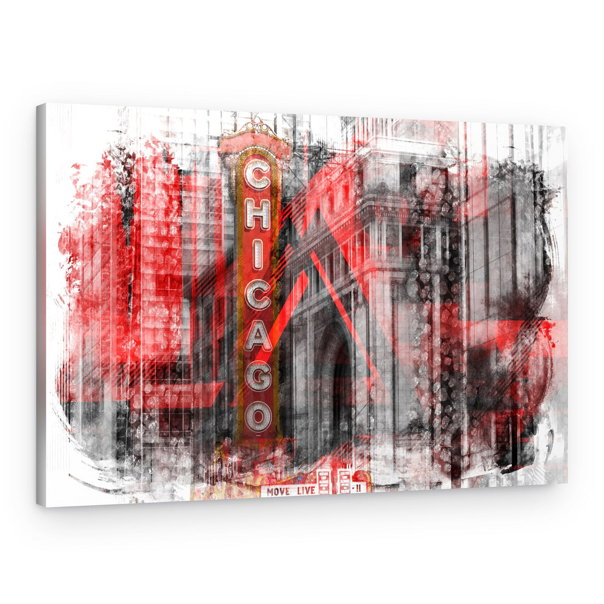 Gritty Chicago Sign – Canvas Print