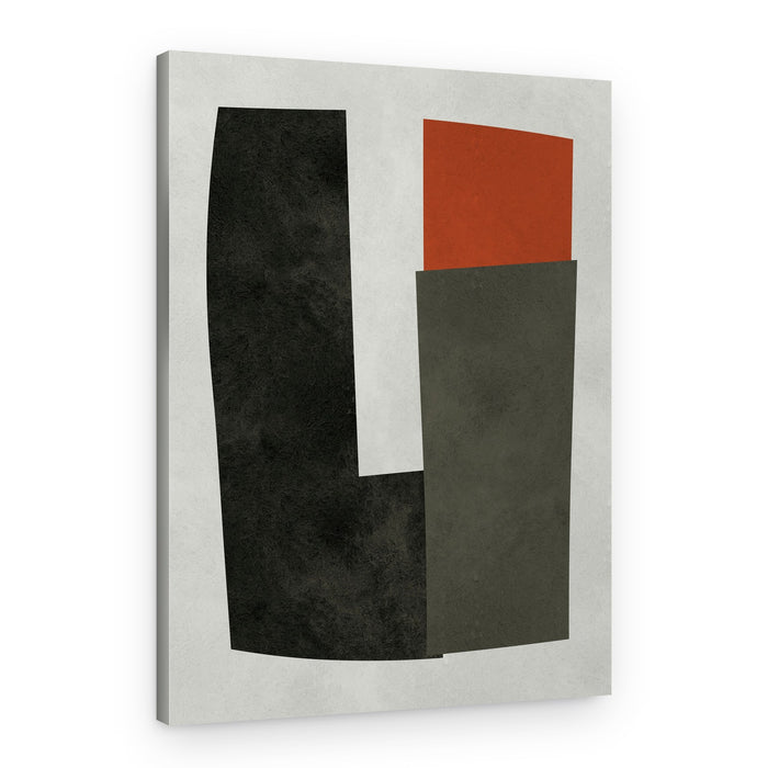 Abstract Earth Tone Geometry – Canvas Print