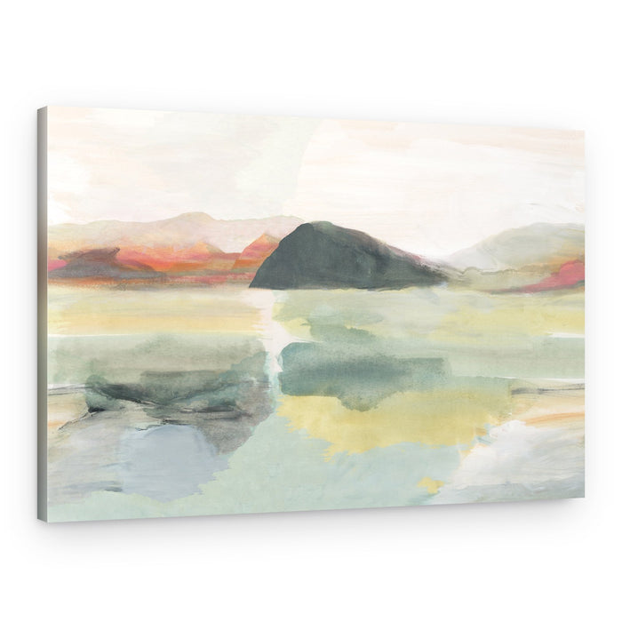Serene Mountain Reflections – Canvas Print
