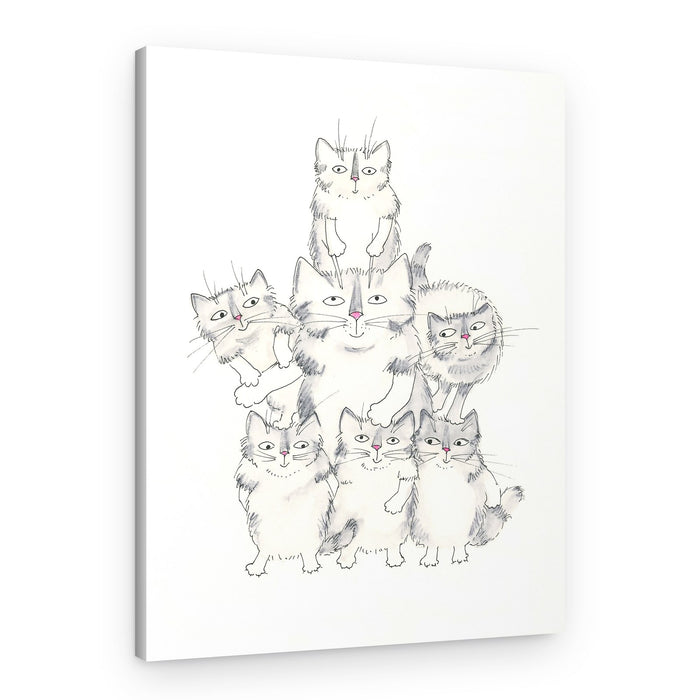 Cat Family – Canvas Print
