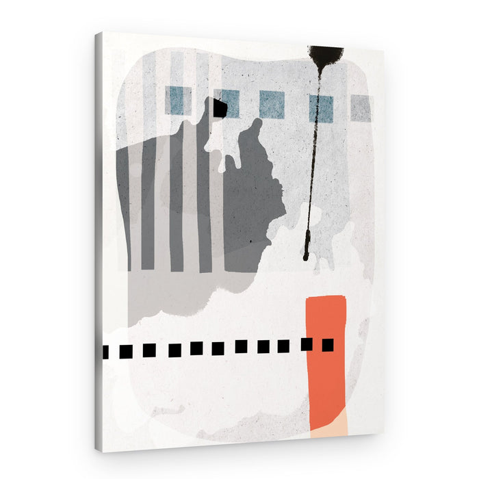 Modern Geometric Splatter – Canvas Print