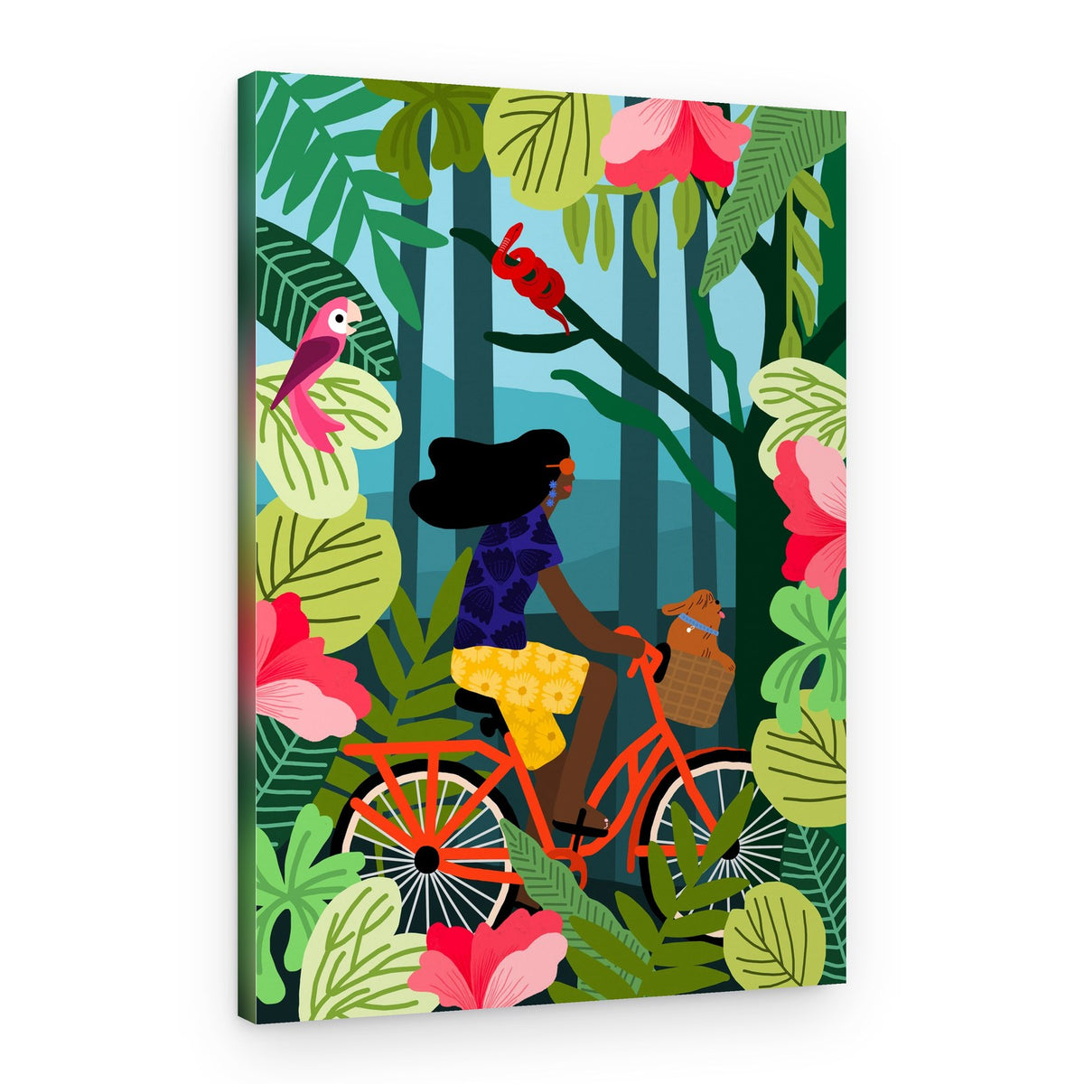 Jungle Biking – Canvas Print