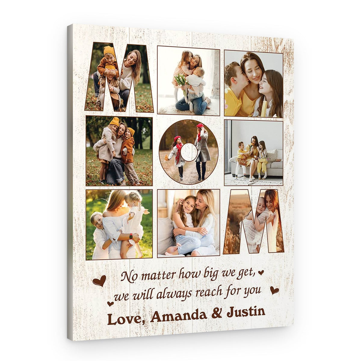 MOM Custom Photo Collage Canvas Print – Canvas Print