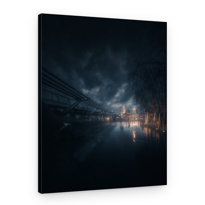 St Paul's Night Reflections – Canvas Print