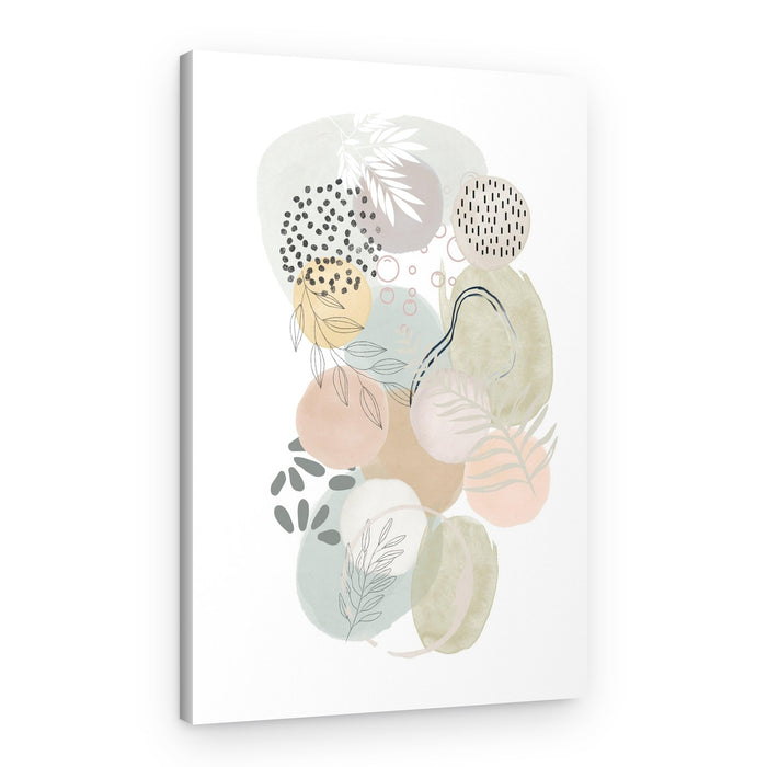 Soft Botanical Shapes – Canvas Print