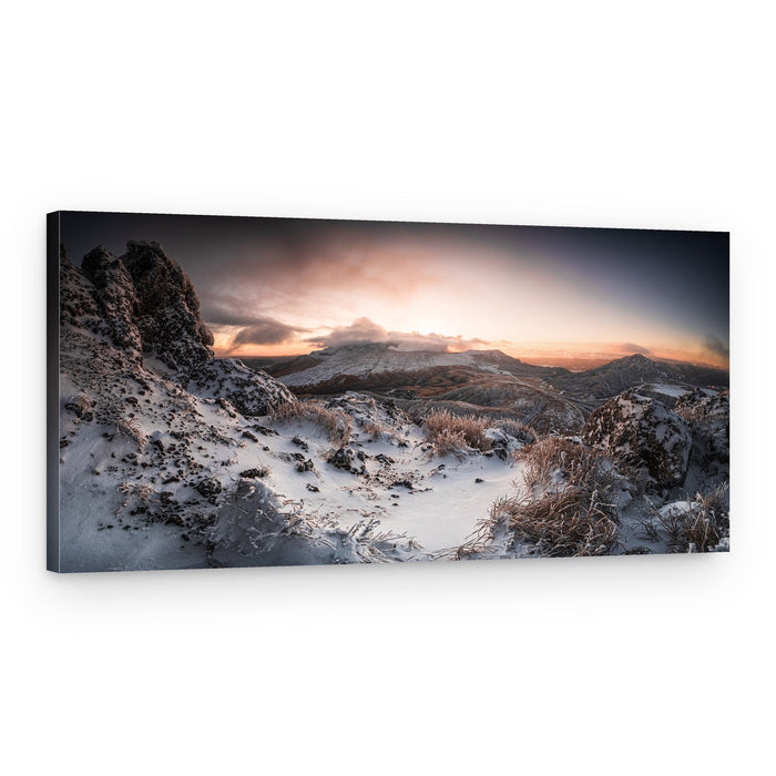 Winter Mountain Sunrise – Canvas Print