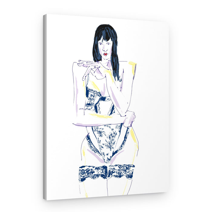 Sensual Lingerie Figure – Canvas Print