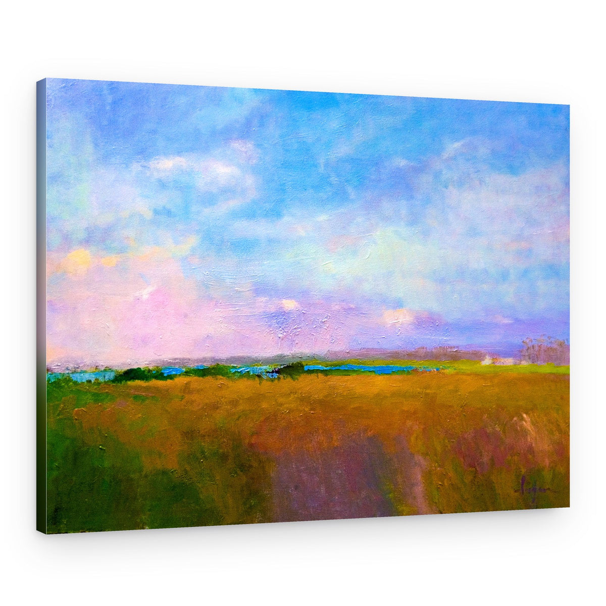 Amber Skyline – Canvas Print