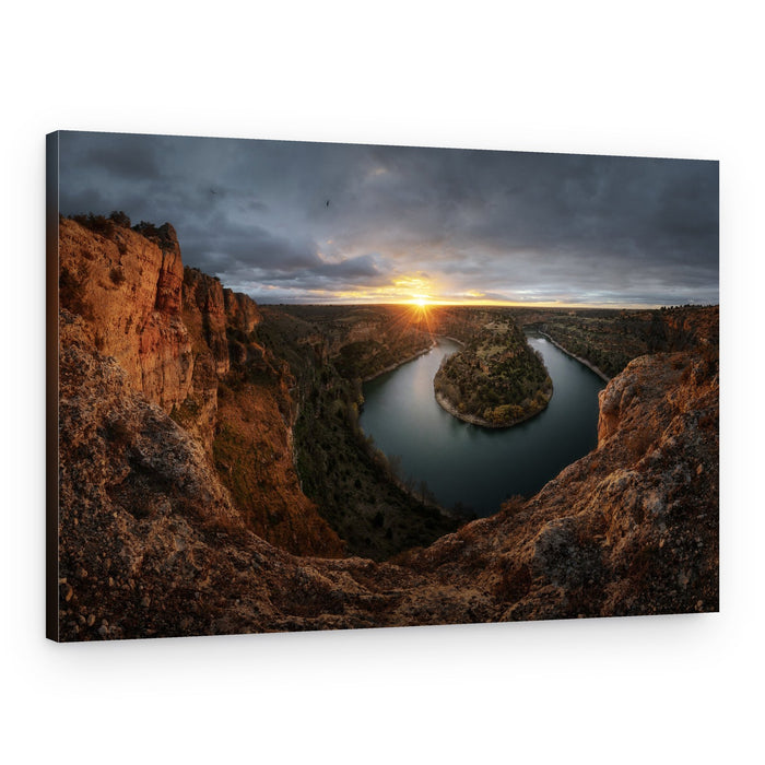 Golden Horseshoe Bend Sunset – Canvas Print
