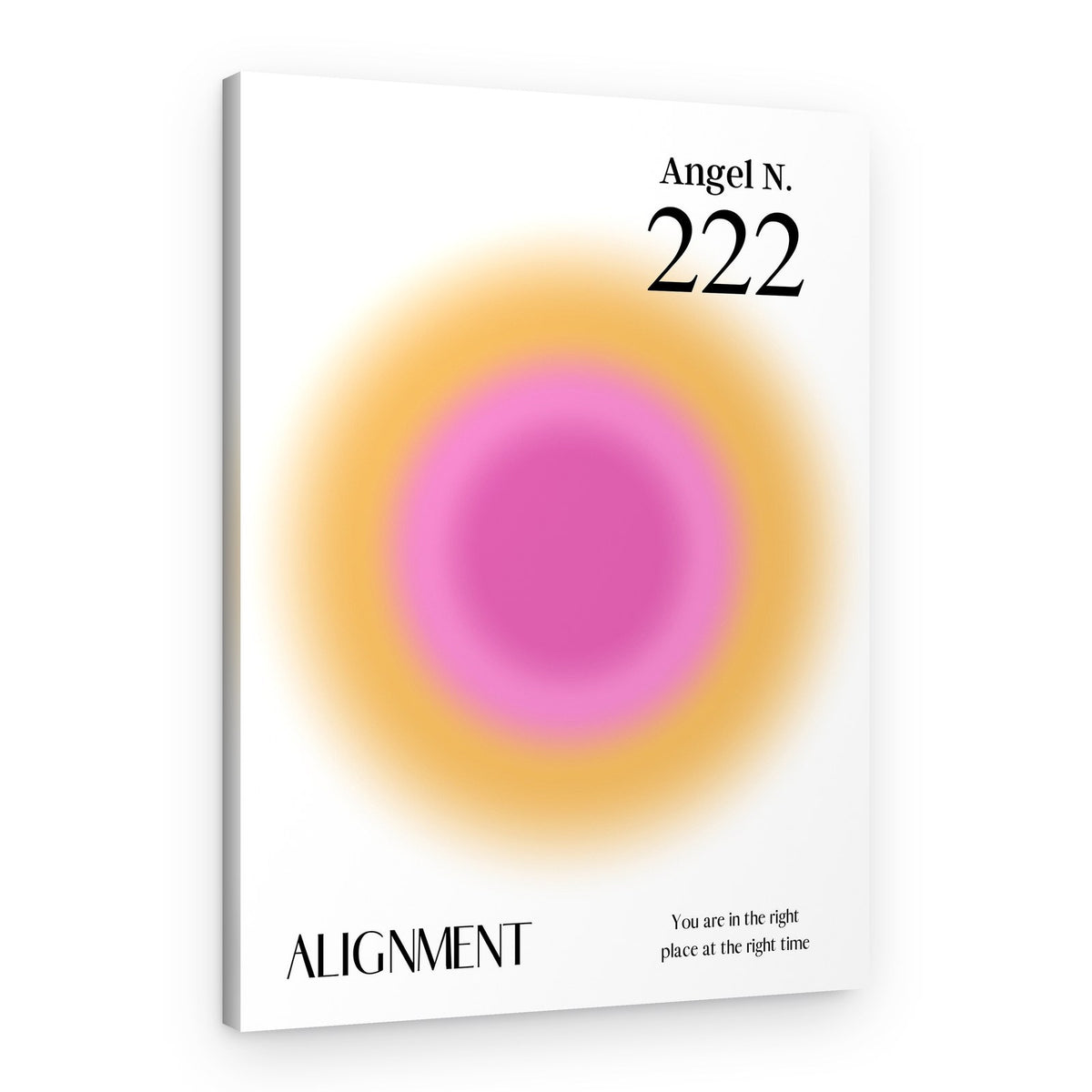 Angel Number 222 Aura – Canvas Print