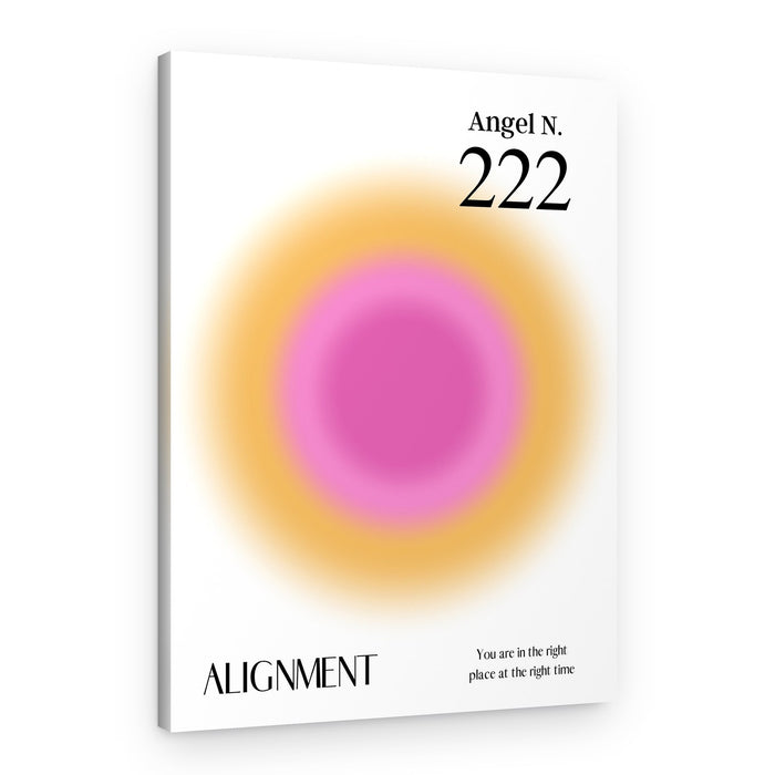 Angel Number 222 Aura – Canvas Print