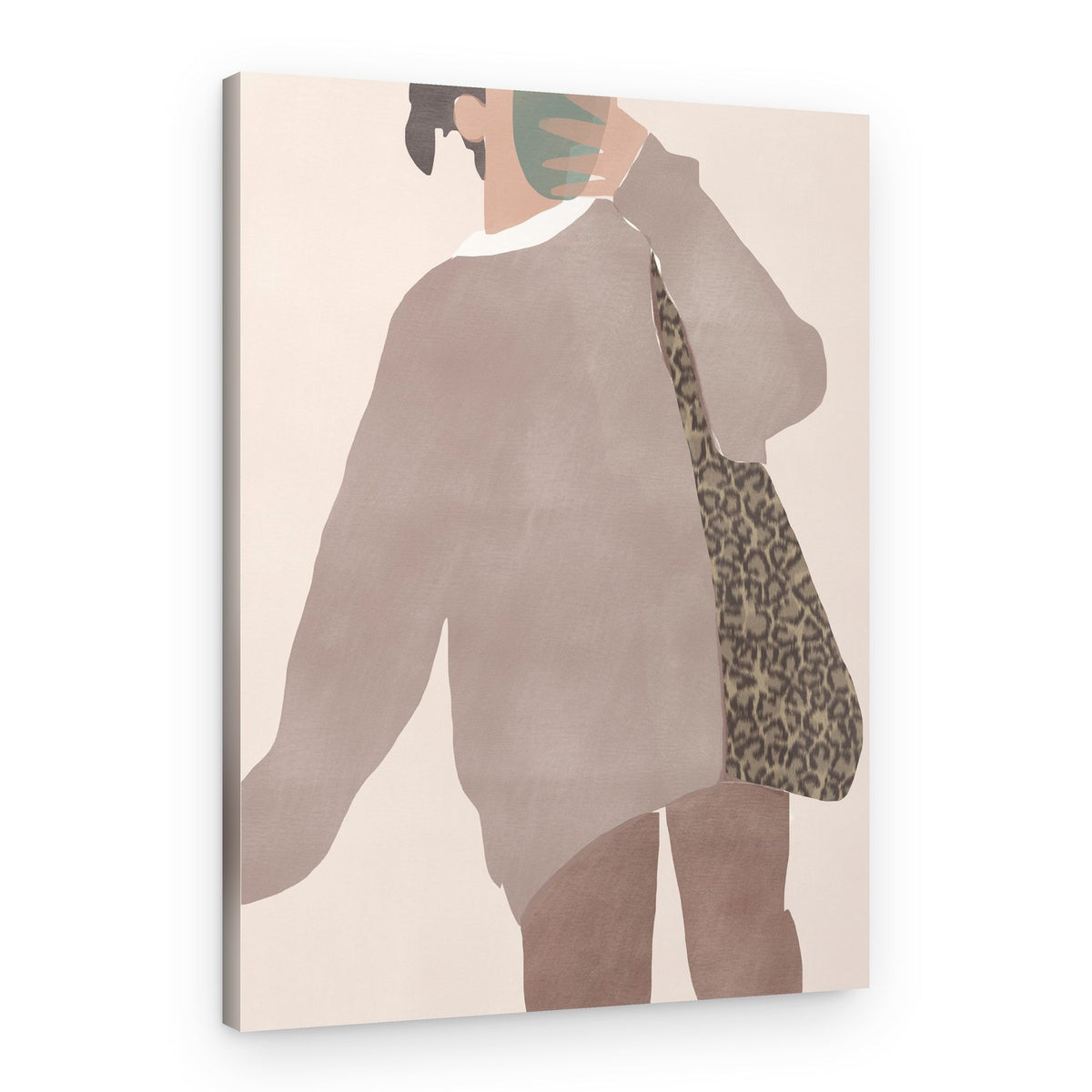 Cozy Leopard Style – Canvas Print