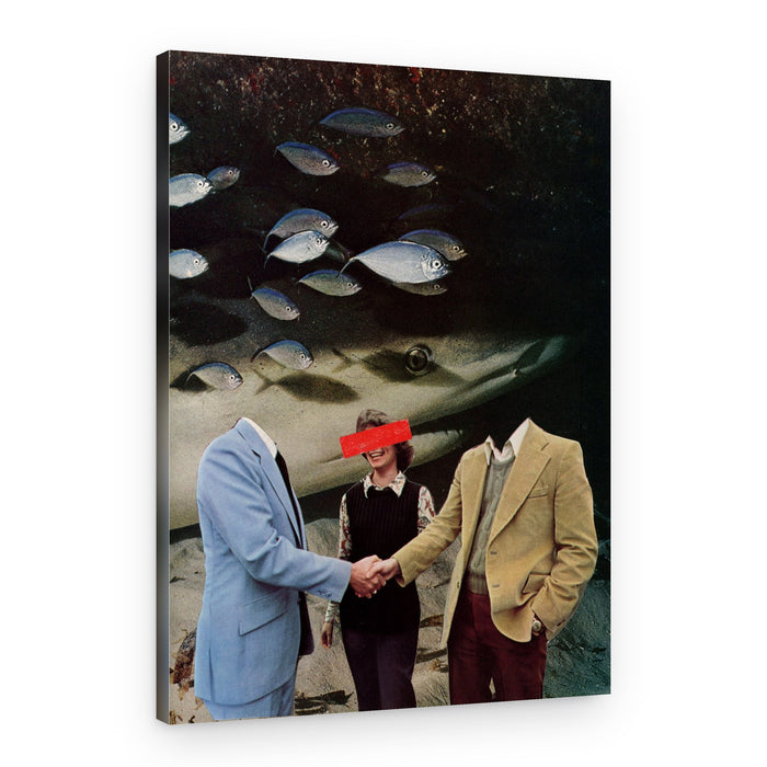 Surreal Business Deal – Canvas Print