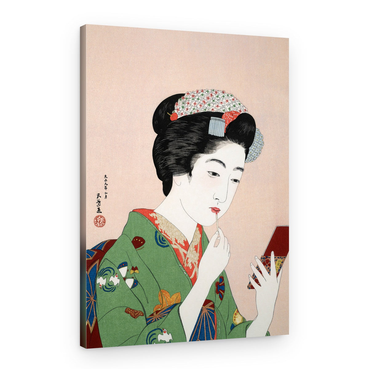 Woman Applying Rouge (1920) – Canvas Print