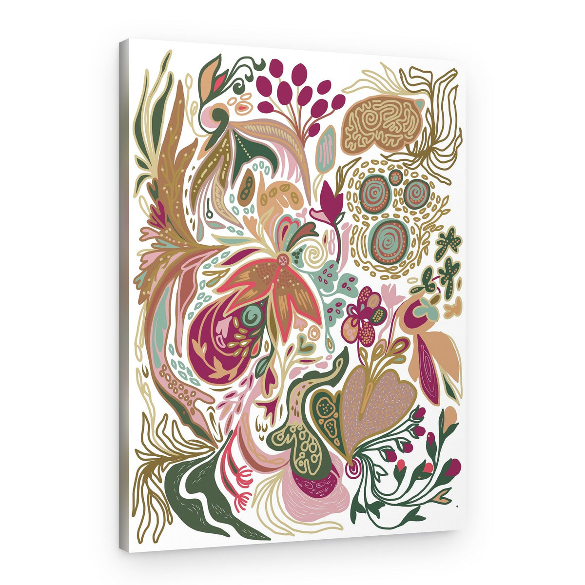 Bohemian Floral Abstract – Canvas Print