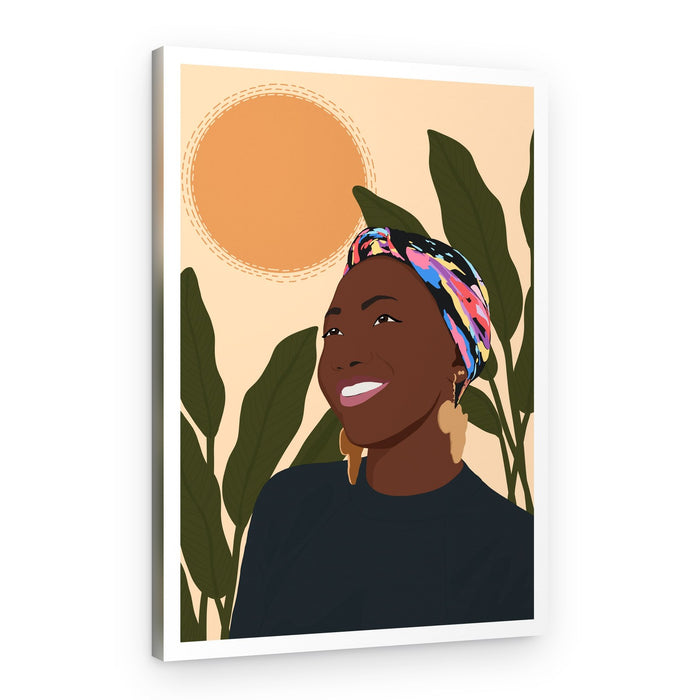 Radiant African Woman – Canvas Print