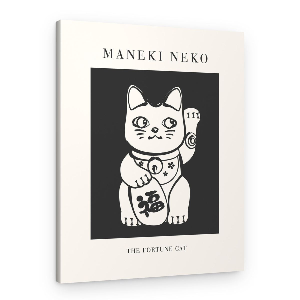 Maneki Neko Fortune Cat – Canvas Print