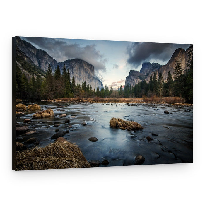 Yosemite Valley River Flow – Canvas Print