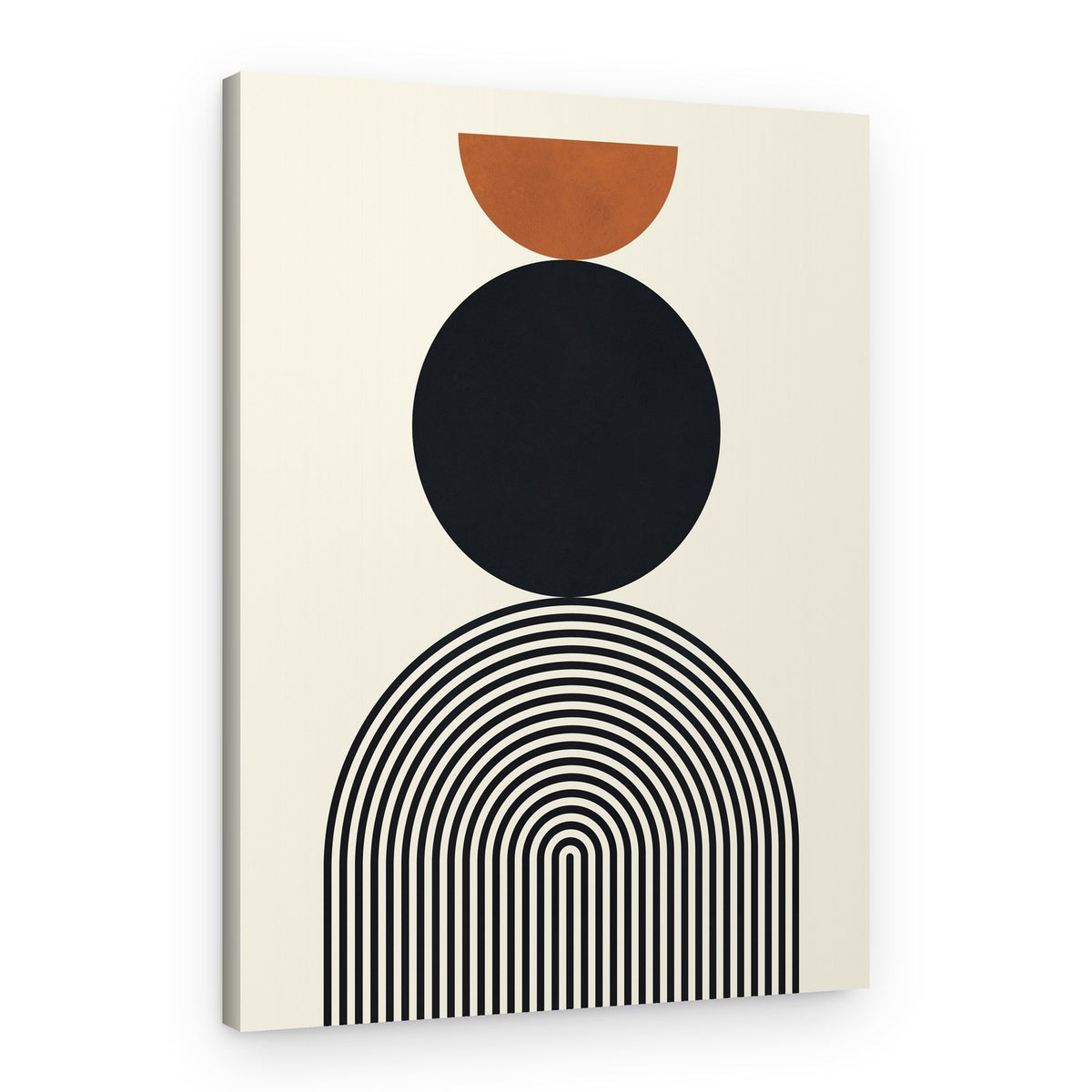 Stacked Geometric Forms – Canvas Print