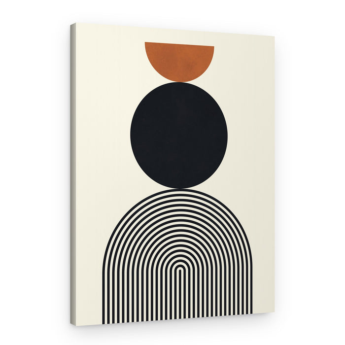 Stacked Geometric Forms – Canvas Print