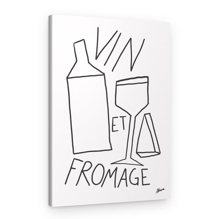 Vin et Fromage – Canvas Print