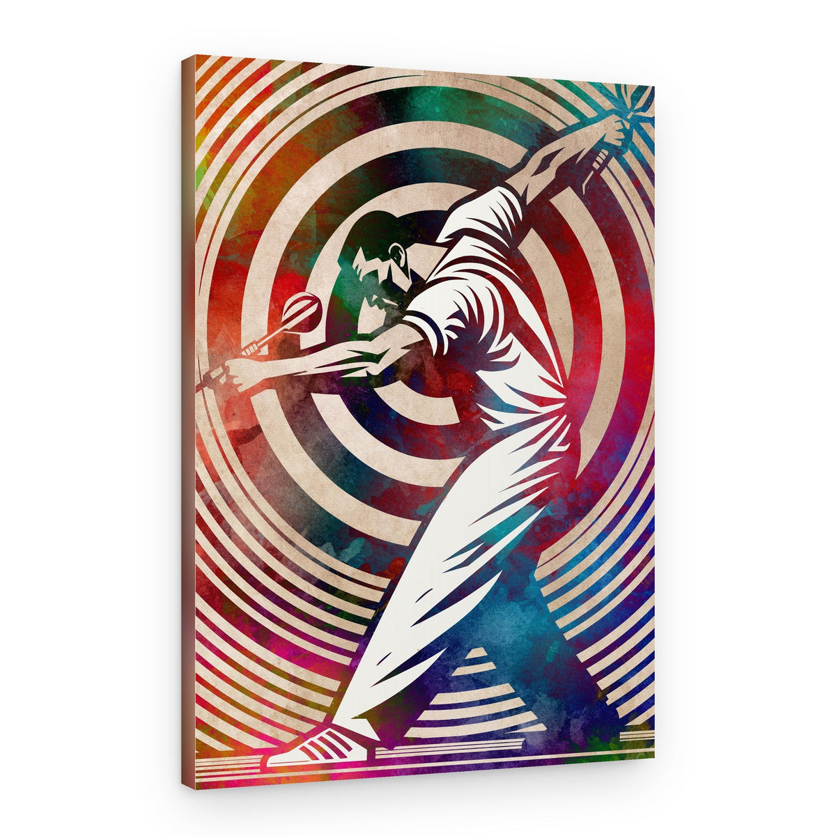Vibrant Badminton Swing – Canvas Print