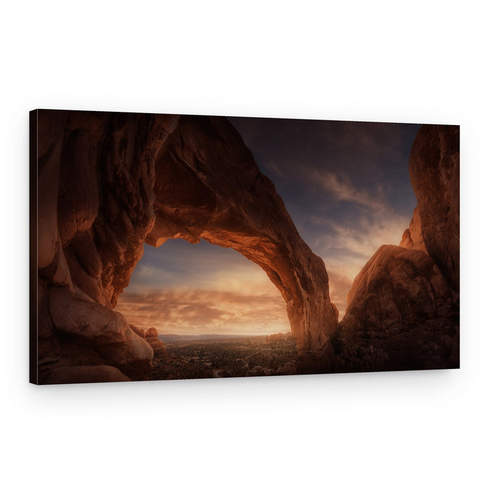 Majestic Desert Archway – Canvas Print