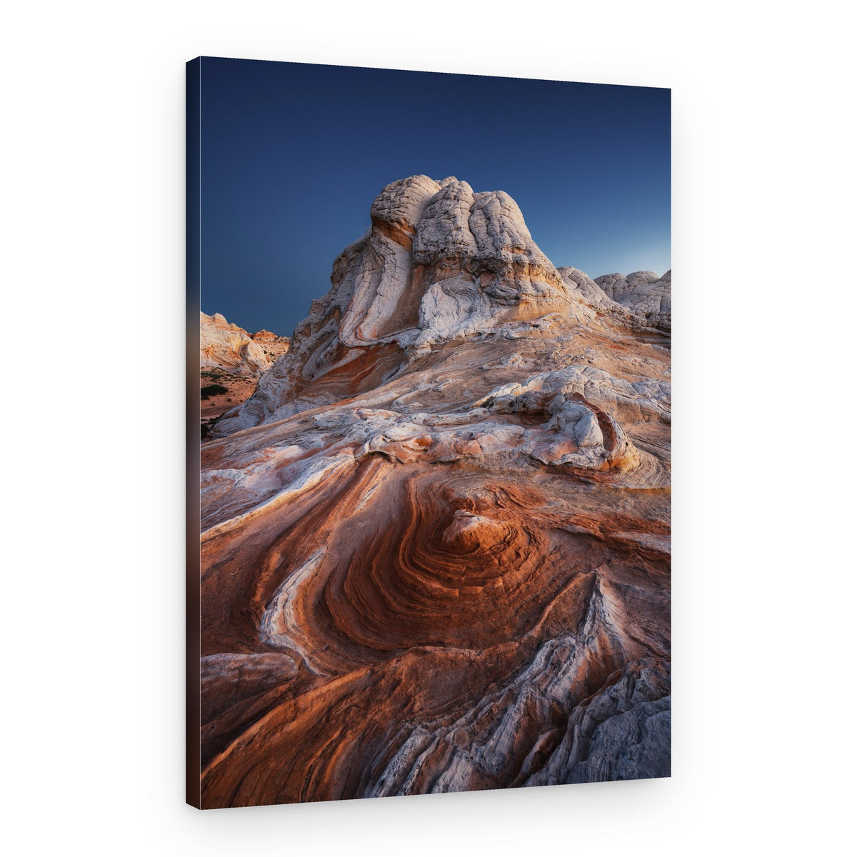 Swirled Desert Rocks – Canvas Print