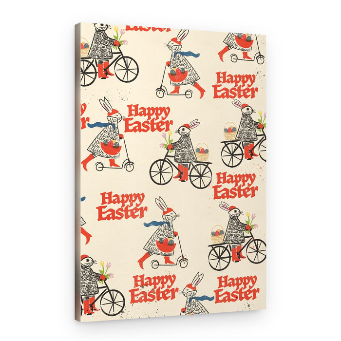 Happy Easter Bunnies – Canvas Print
