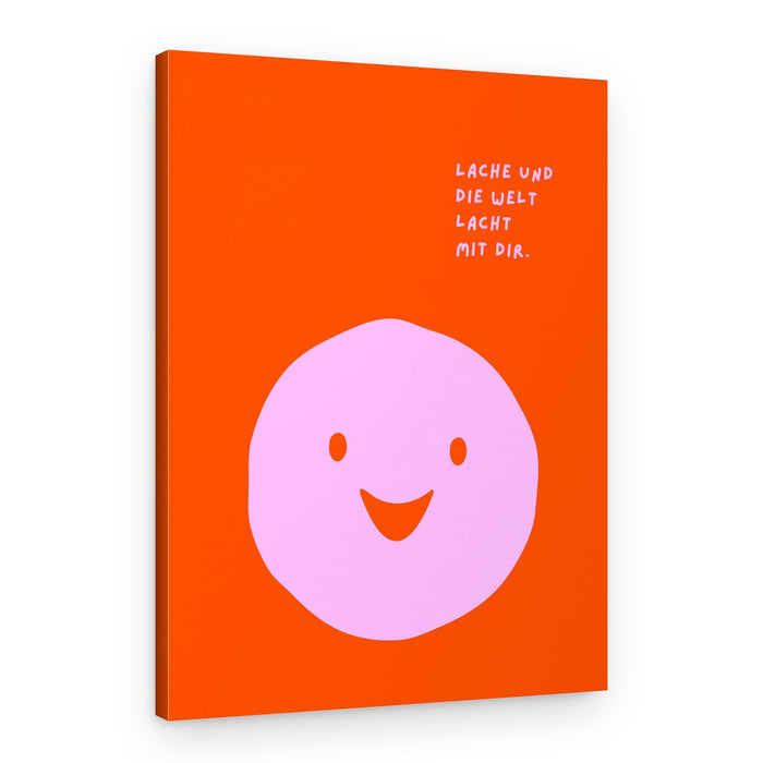 Happy Smiley Quote – Canvas Print