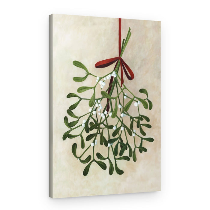 Classic Christmas Mistletoe – Canvas Print