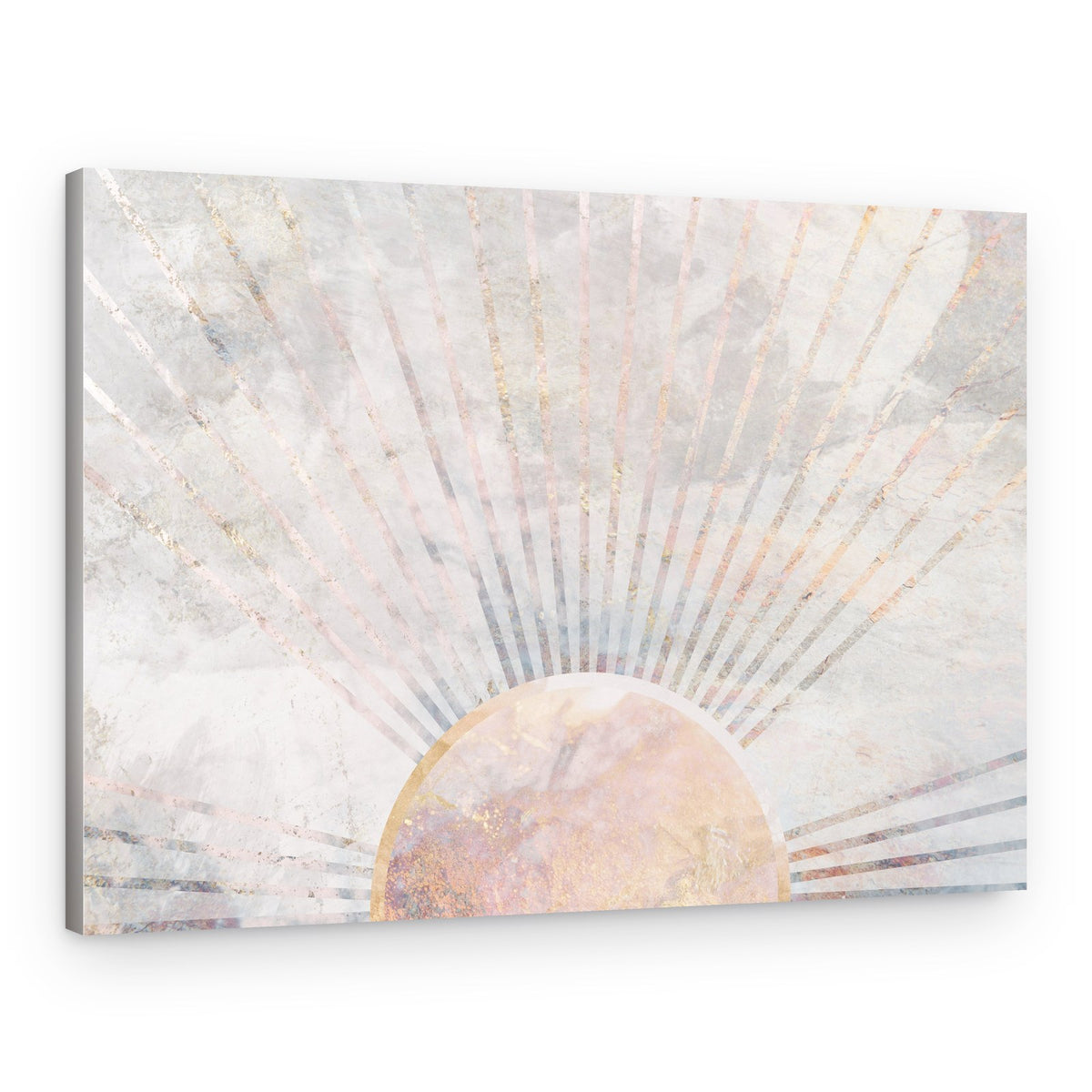 Subtle Sunburst Glow – Canvas Print
