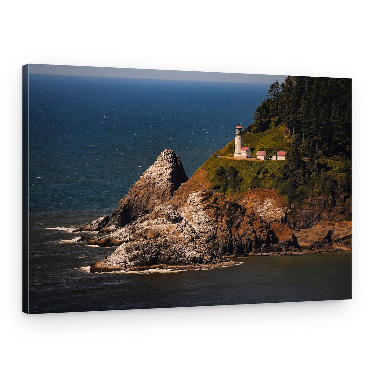 Coastal Lighthouse Vista – Canvas Print