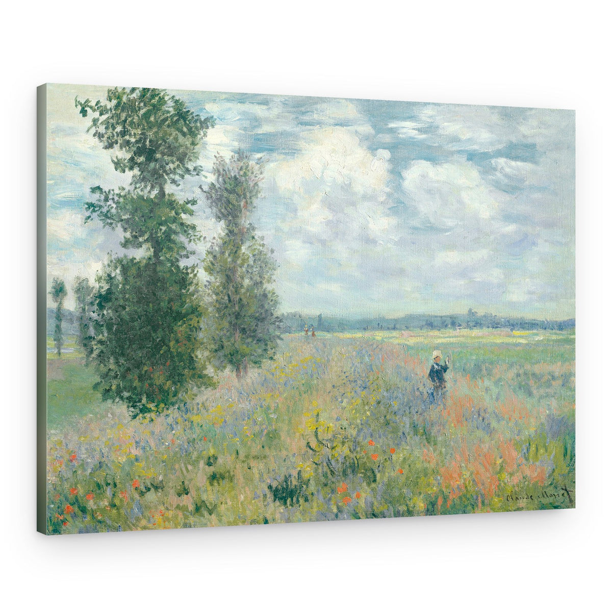 Poppy Fields Near Argenteuil (1875) By Claude Monet – Canvas Print