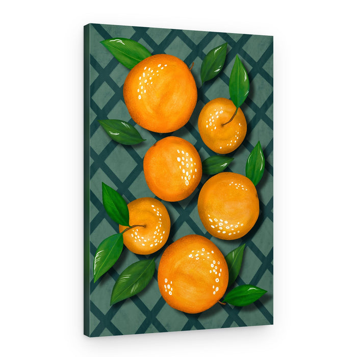 Vibrant Citrus Harvest – Canvas Print