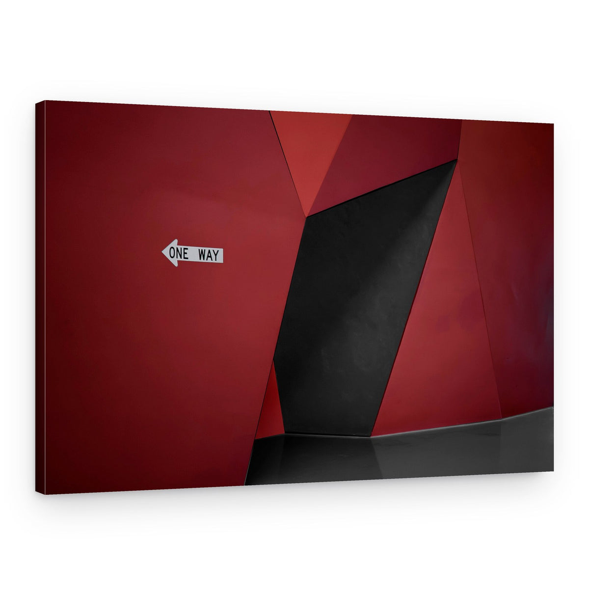 One Way Red Passage – Canvas Print