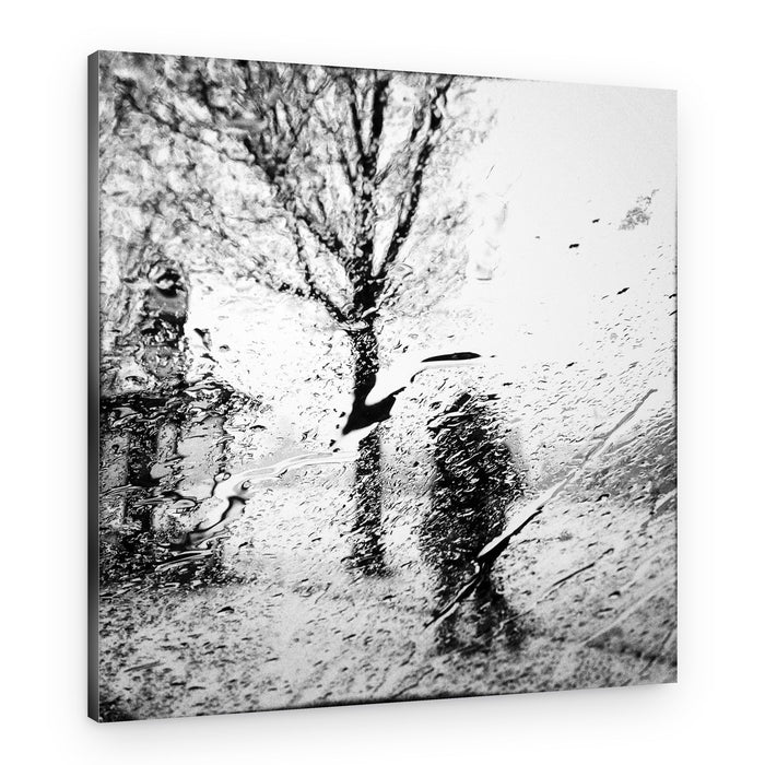 Rainy City Silhouette – Canvas Print