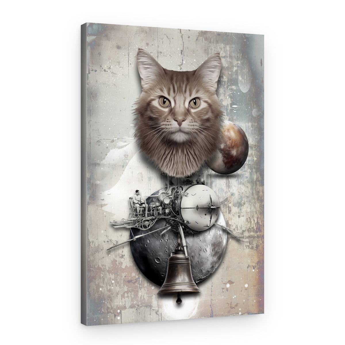Dreamy Space Cat – Canvas Print